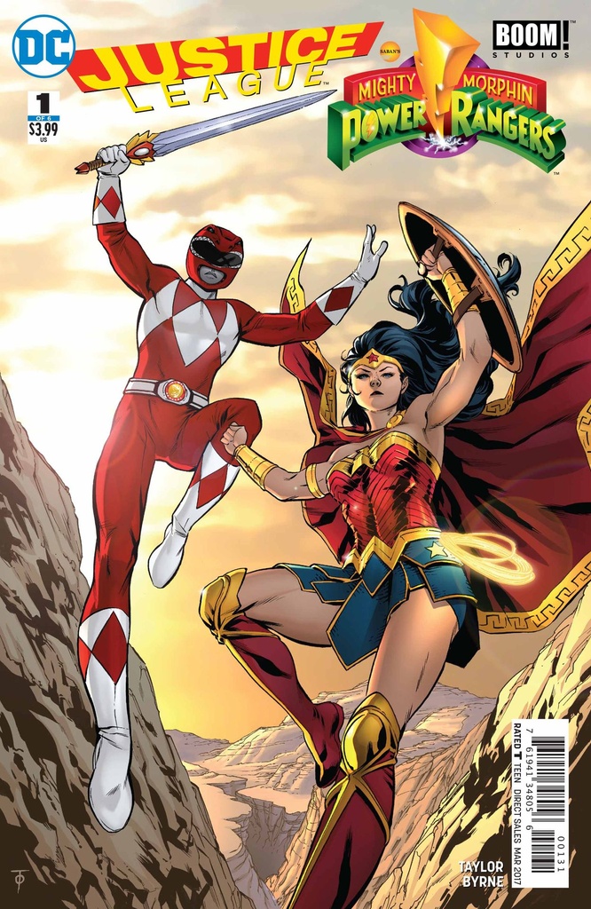 Justice League/Power Rangers #1 of 6 (Marcus To Wonder Woman Red Ranger Variant)