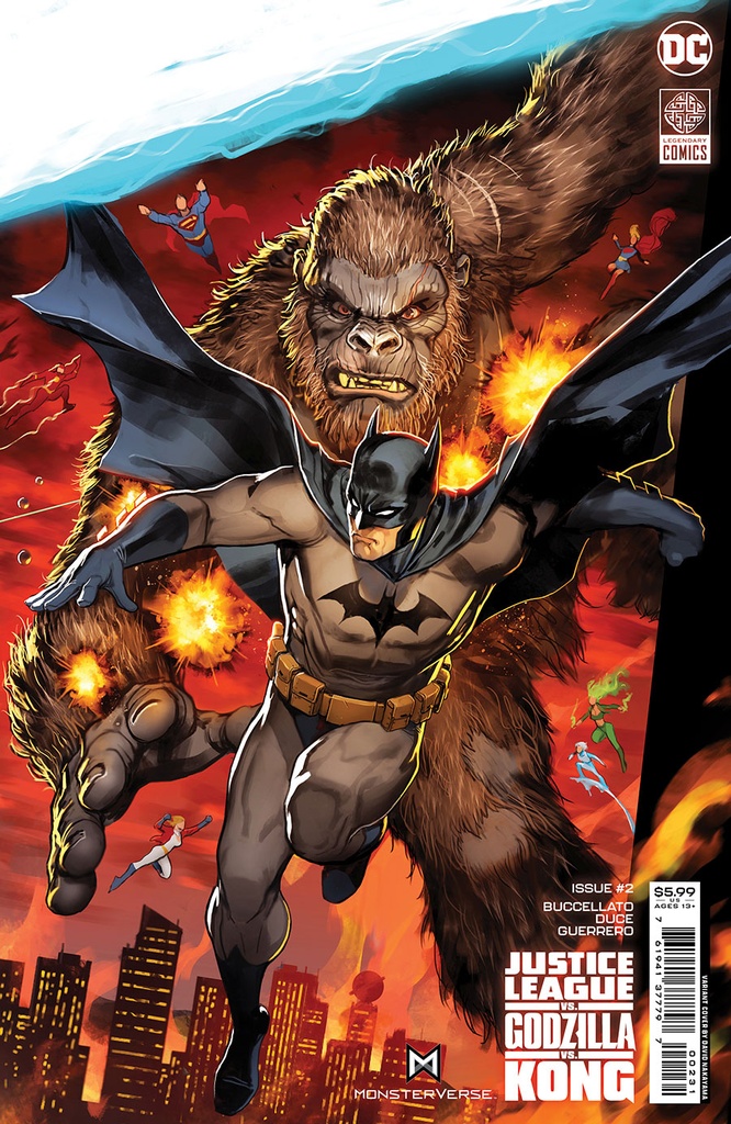 Justice League vs. Godzilla vs. Kong #2 of 7 (Cover B David Nakayama Batman Connecting Card Stock Variant)