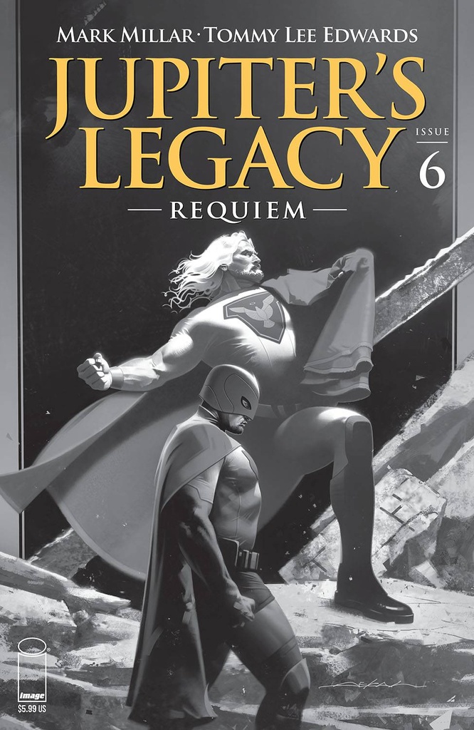 Jupiter's Legacy: Requiem #6 of 12 (Cover C Jeff Dekal B&W Variant)