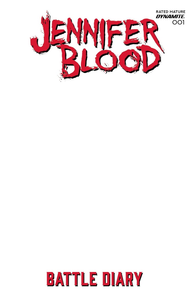 Jennifer Blood: Battle Diary #1 (Cover D Blank Authentix Variant)