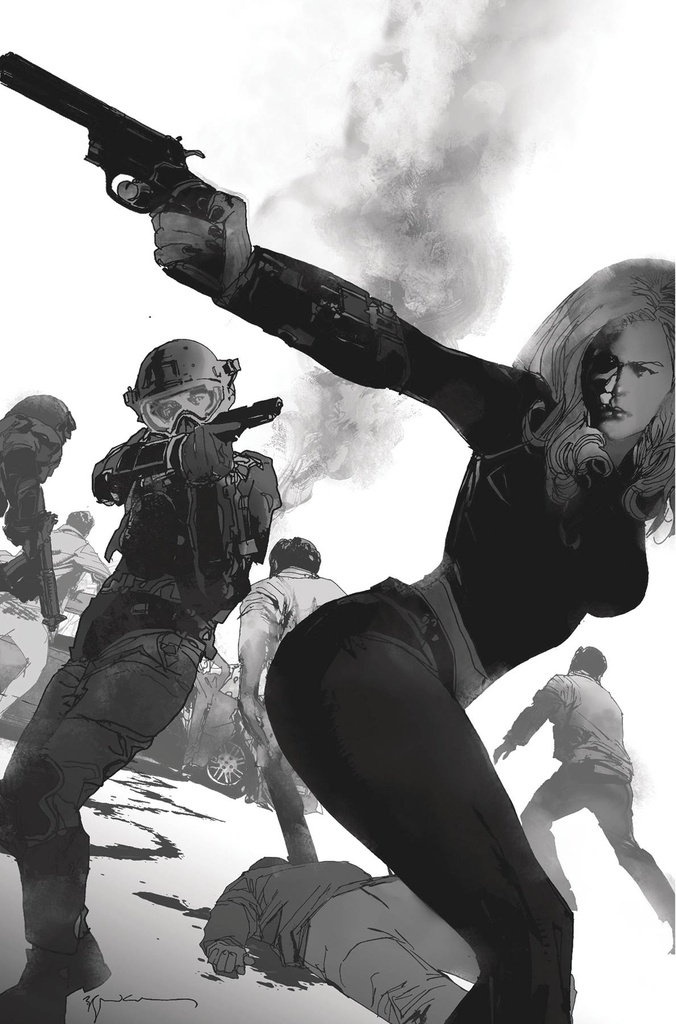 Heat Seeker: A Gun Honey Series #1 of 4 (SDCC Bill Sienkiewicz B&W Variant)