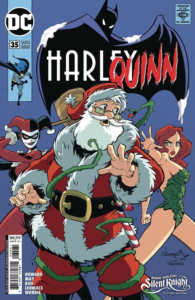 Harley Quinn #35 (Cover C Jon Sommariva Santa Card Stock Variant)