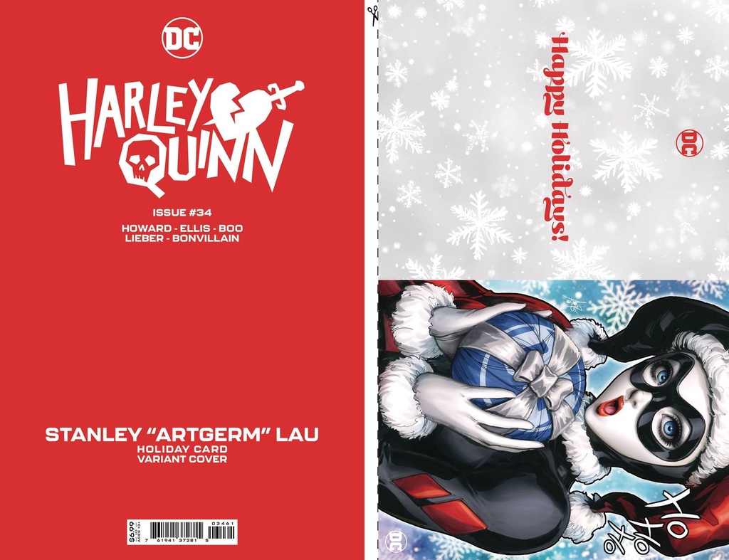 Harley Quinn #34 (Cover C Stanley Artgerm Lau DC Holiday Card Special Edition)