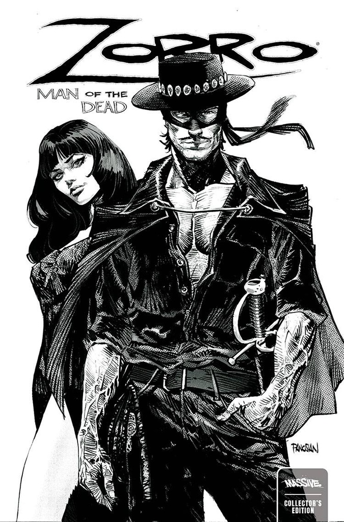 Zorro: Man of the Dead #3 of 4 (Cover F Dan Panosian B&W Backer Variant)