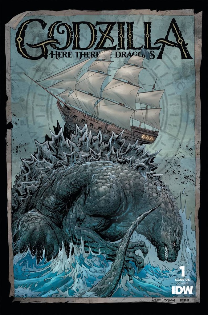 Godzilla: Here There Be Dragons #1 (Cover B Tyler Kirkham)