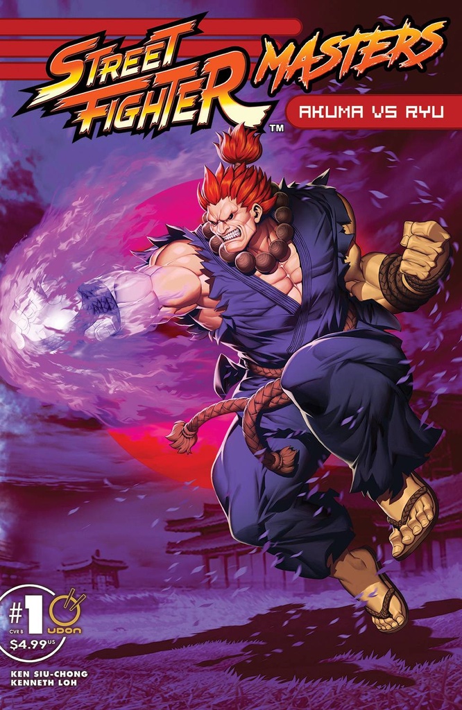 Street Fighter Masters: Akuma vs. Ryu #1 (Cover C Genzoman Akuma Variant)