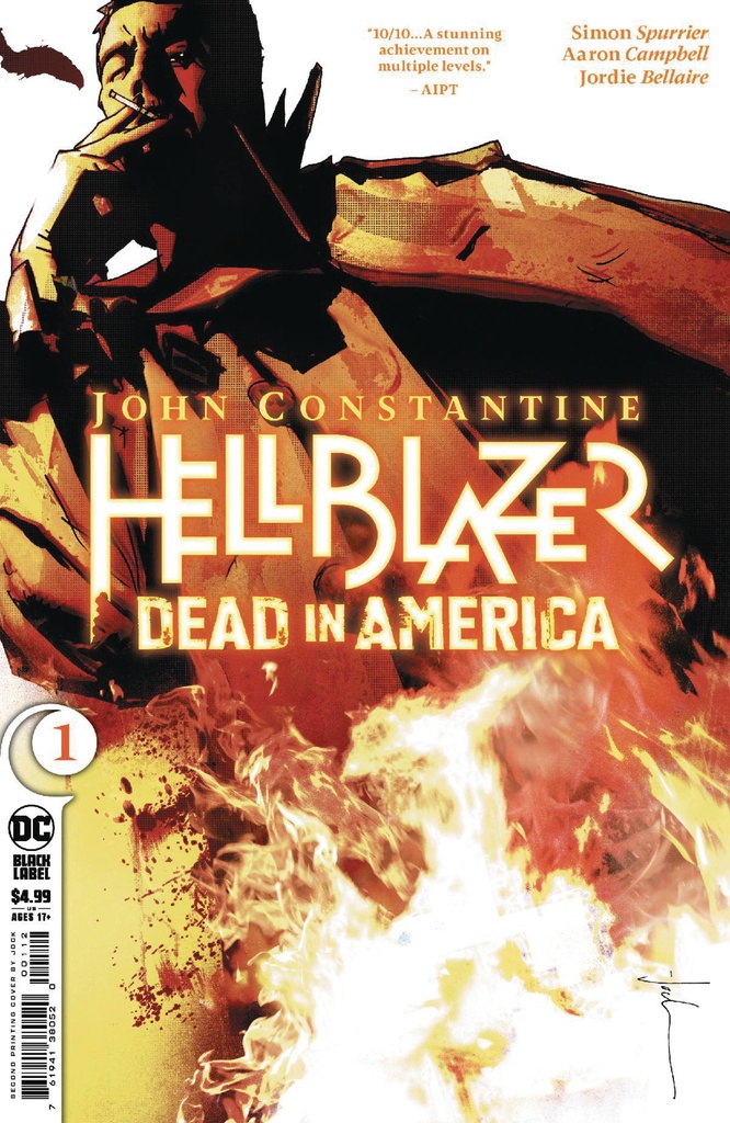 John Constantine, Hellblazer: Dead in America #1 of 8 (2nd Printing Variant)