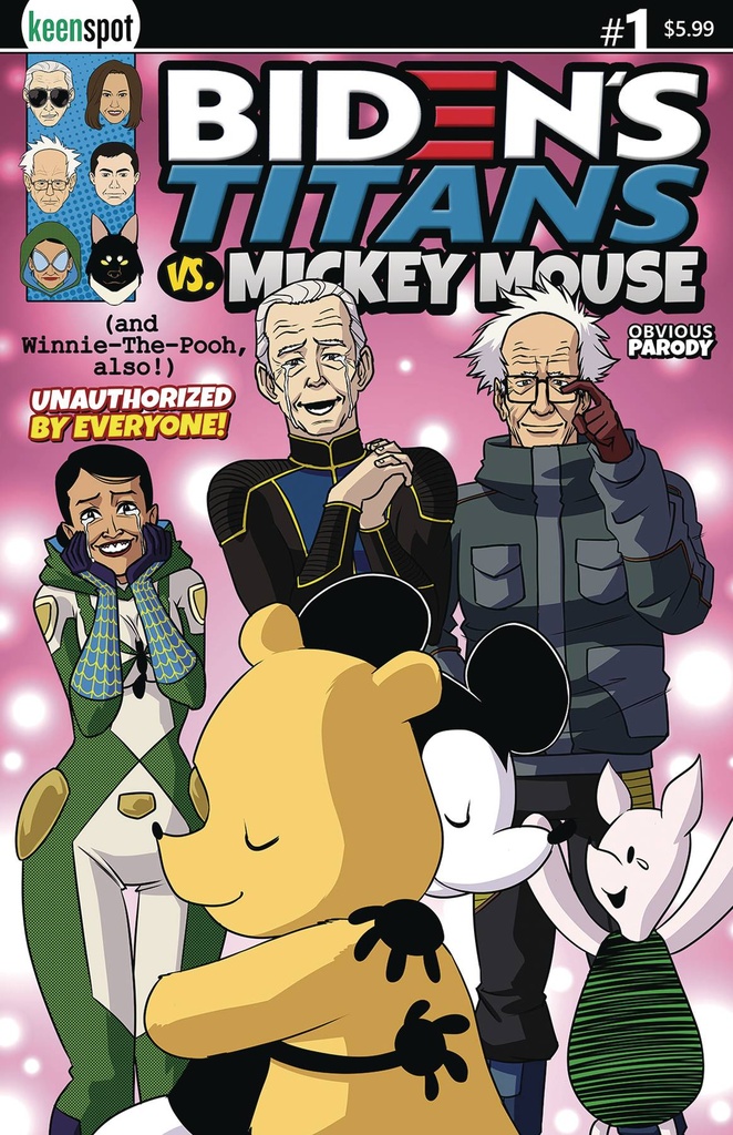 Biden's Titans vs. Mickey Mouse #1 (Cover D Mick & Pooh Reunited)