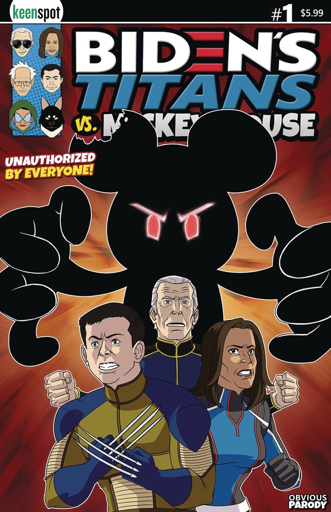 Biden's Titans vs. Mickey Mouse #1 (Cover A Mickey Unleashed)