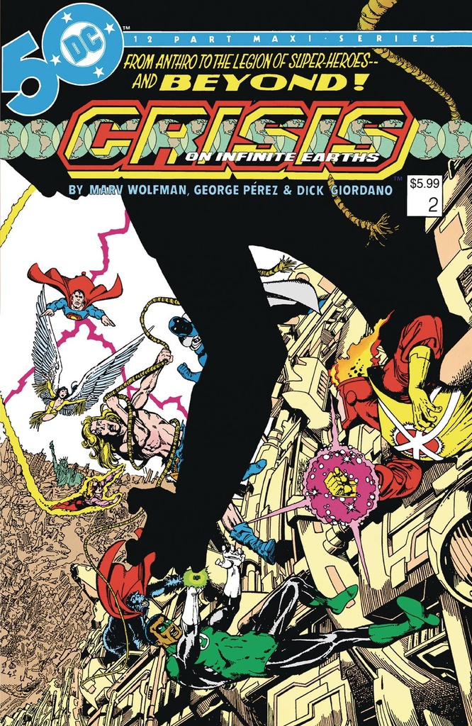 Crisis On Infinite Earths #2 (Facsimile Edition Cover B George Perez Foil Variant)