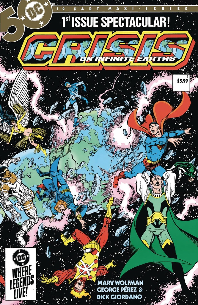 Crisis On Infinite Earths #1 (Facsimile Edition Cover B George Perez Foil Variant)