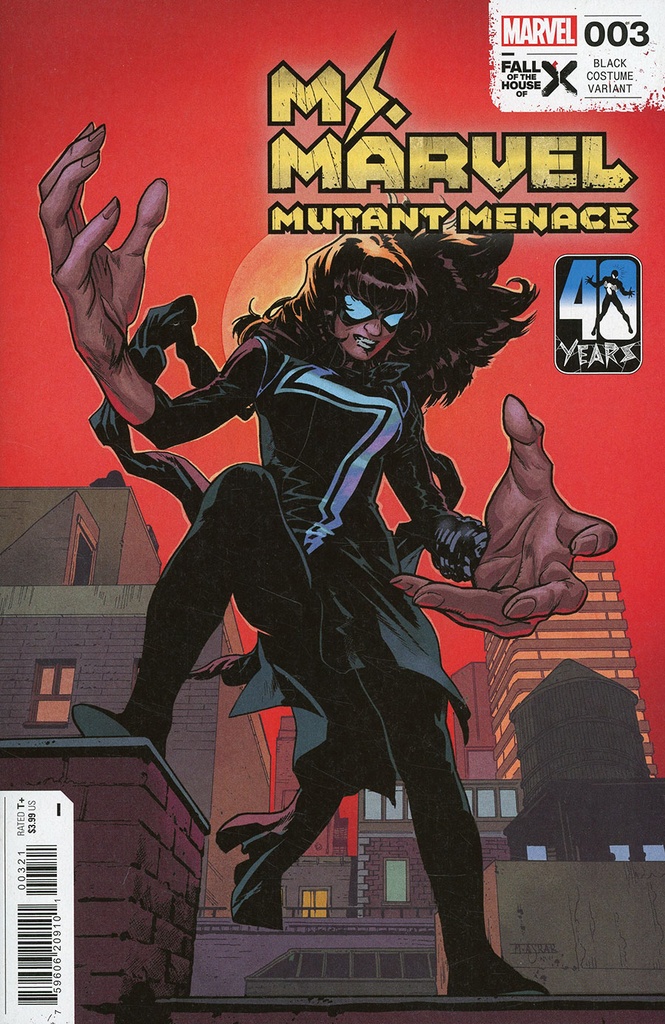 Ms. Marvel: Mutant Menace #3 (Mahmud Asrar Black Costume Variant)