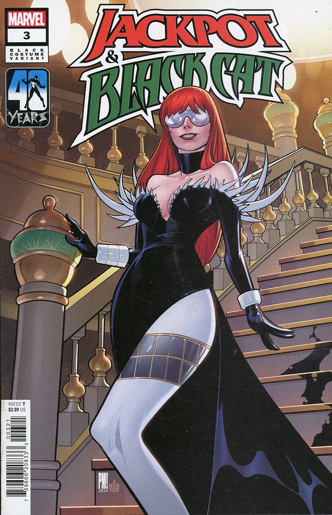 Jackpot and Black Cat #3 (Paco Medina Black Costume Variant)