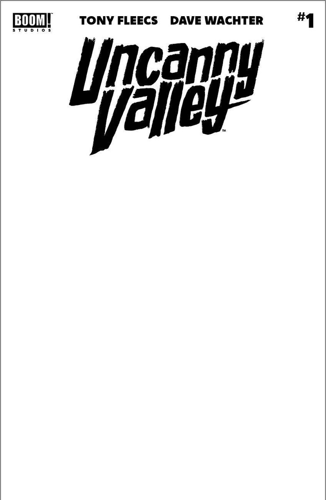 Uncanny Valley #1 of 6 (Cover G Blank Sketch Variant)