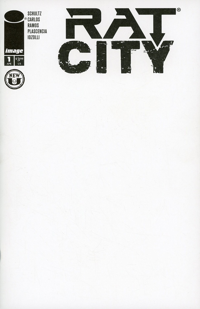 Rat City #1 (Cover B Blank Sketch Variant)
