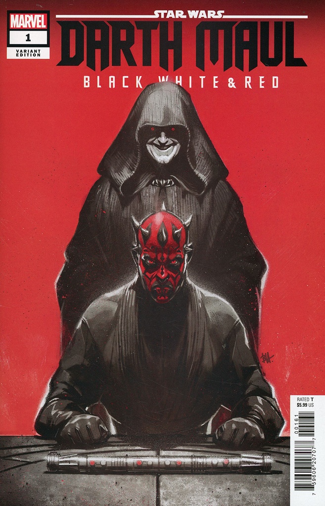 Star Wars: Darth Maul - Black, White & Red #1 (Ben Harvey Variant)