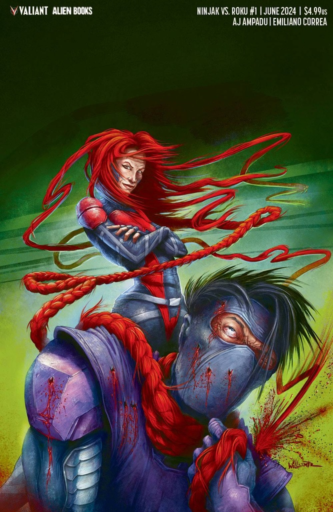 Ninjak vs. Roku #1 of 4 (Cover D Toby Willsmer Virgin Variant)