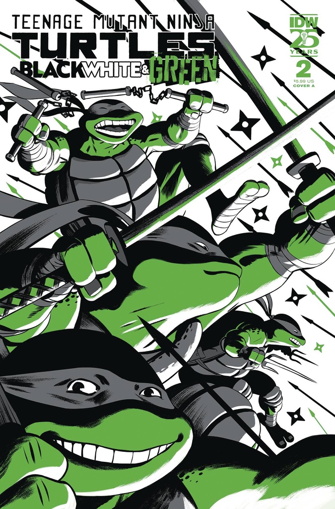 Teenage Mutant Ninja Turtles: Black, White, & Green #2 (Cover A Javier Rodriguez)