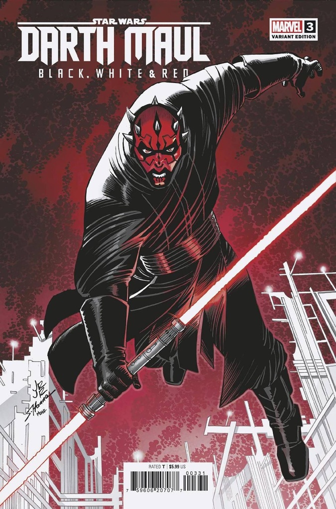 Star Wars: Darth Maul - Black, White & Red #3 (John Romita Jr Variant)