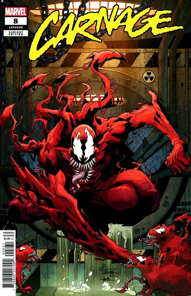 Carnage #8 (Logan Lubera Variant)