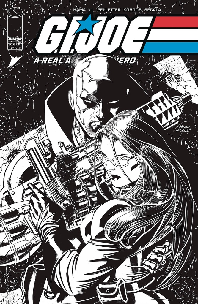 GI Joe: A Real American Hero #307 (Cover B Andy Kubert B&W Variant)