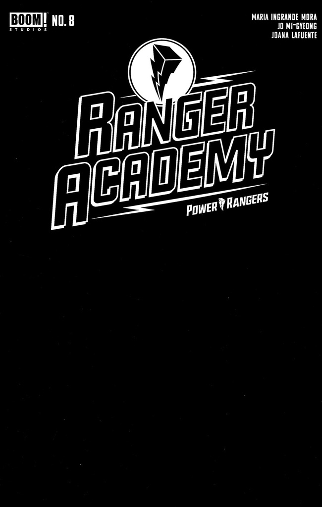 Ranger Academy #8 (Cover B Black Blank Sketch Variant)