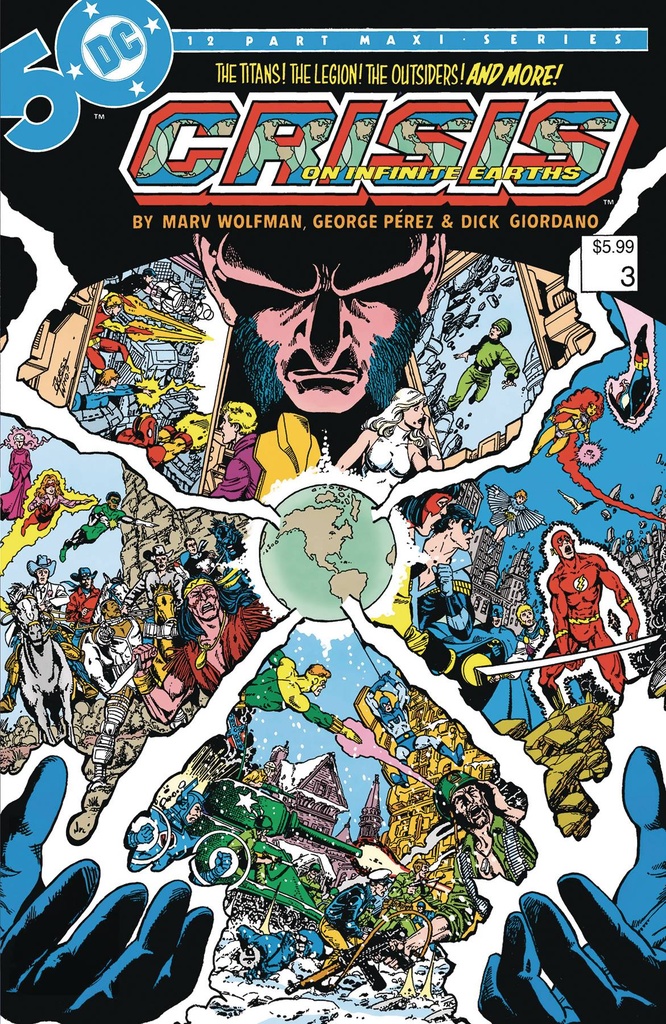 Crisis On Infinite Earths #3 (Facsimile Edition Cover B George Perez Foil Variant)