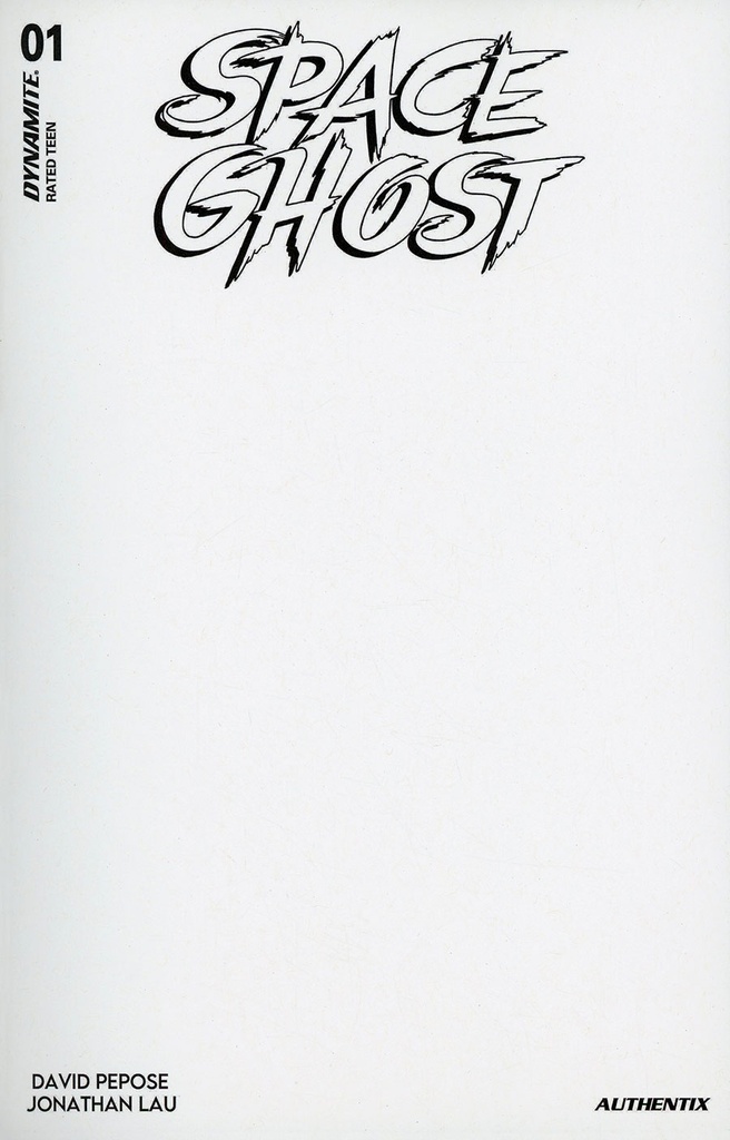 Space Ghost #1 (Cover V Blank Authentix Variant)