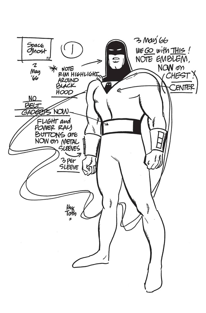 Space Ghost #1 (Cover U Alex Toth Model Sheet Variant)