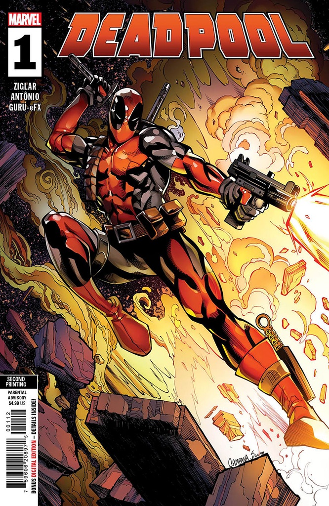 Deadpool #1 (2nd Printing Chris Campana Variant)