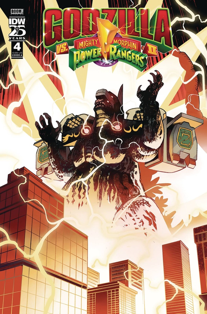 Godzilla vs. The Mighty Morphin Power Rangers II #4 (Cover A Baldemar Rivas)