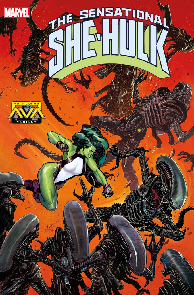 Sensational She-Hulk #10 (Joshua Cassara Marvel vs Alien Variant)