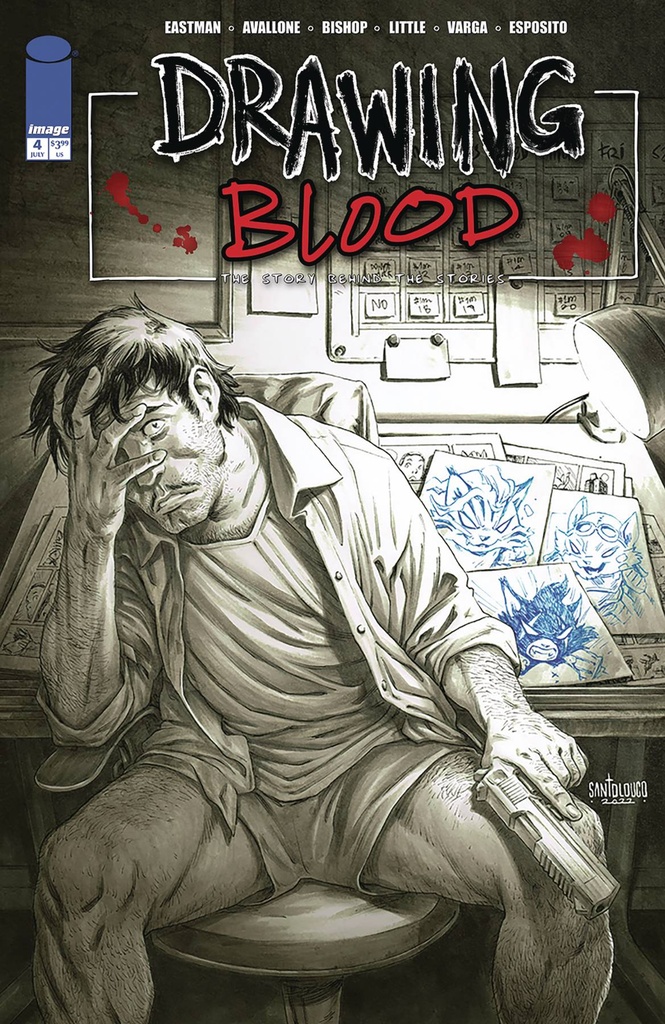 Drawing Blood #4 of 12 (Cover C Mateus Santolouco)