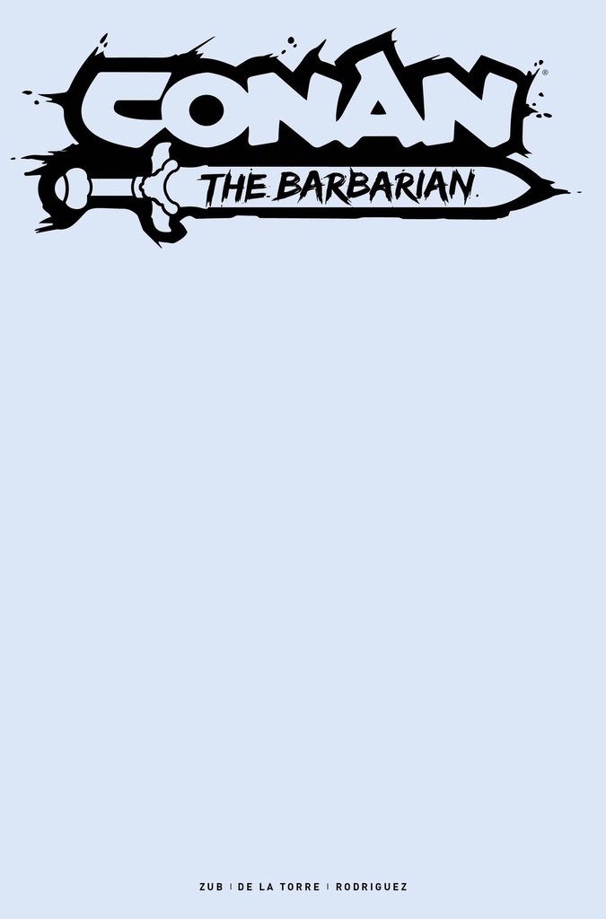 Conan the Barbarian #13 (Cover G Color Blank Sketch)