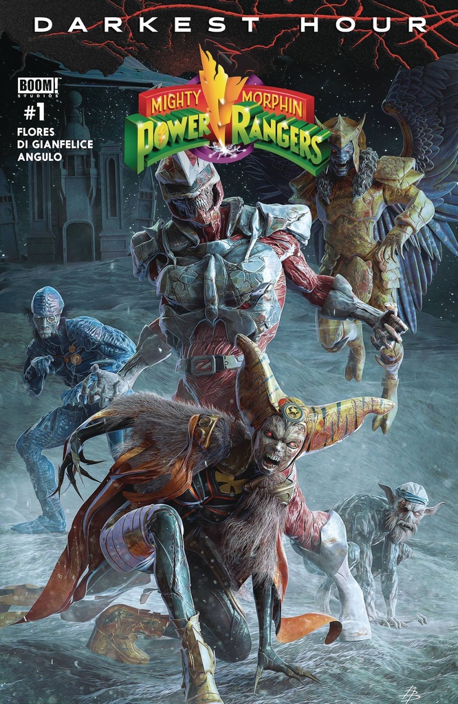 Mighty Morphin Power Rangers: Darkest Hour #1 (Cover C Bjorn Barends Dark Grid Variant)