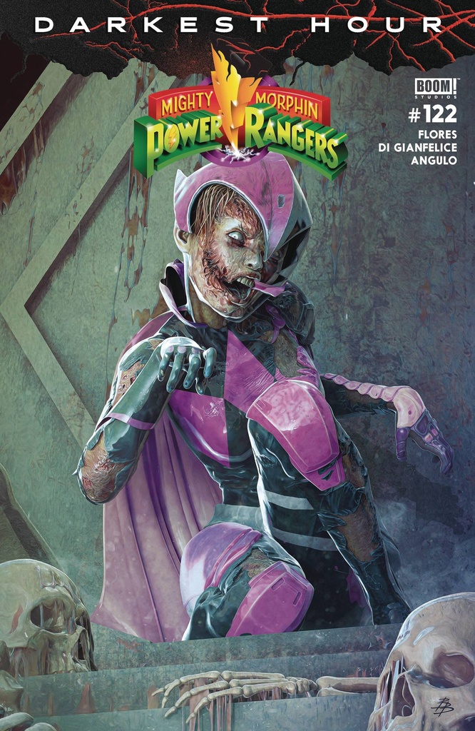 Mighty Morphin Power Rangers #122 (Cover C Bjorn Barends Dark Grid Variant)