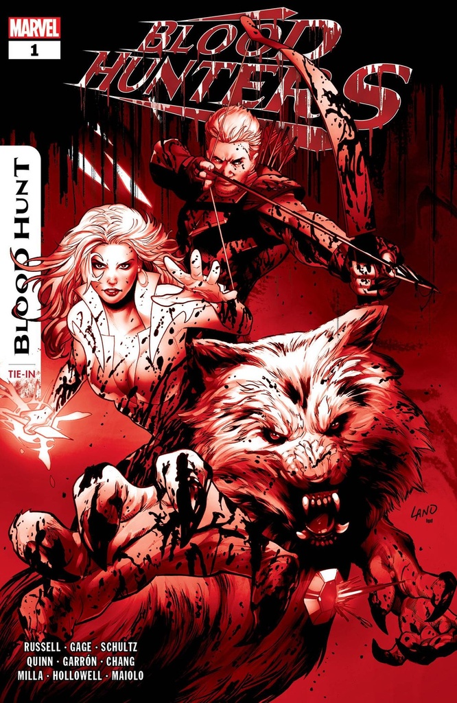 Blood Hunters #1 (2nd Printing Greg Land Blood Soaked Variant)