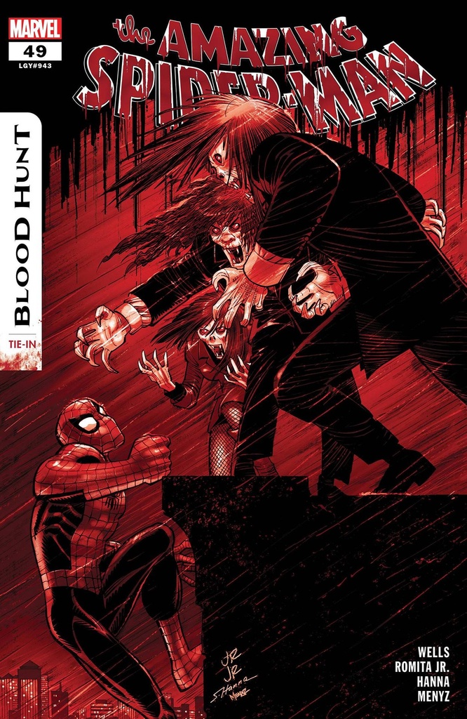 Amazing Spider-Man #49 (2nd Printing John Romita Jr Blood Soaked Variant)