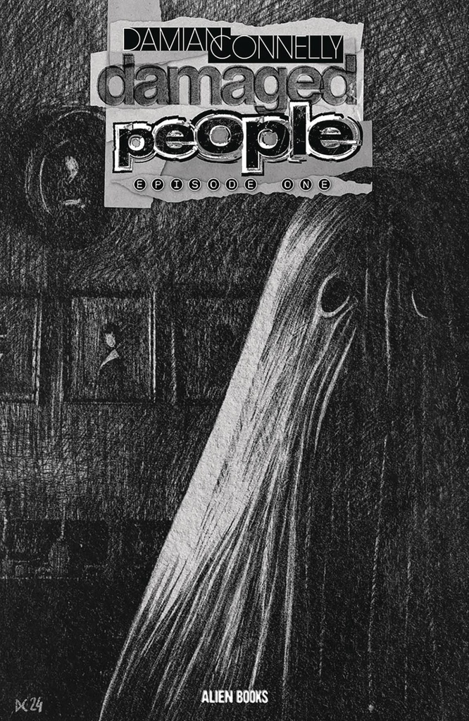 Damaged People #1 of 5 (Cover C Damian Connelly B&W Variant)