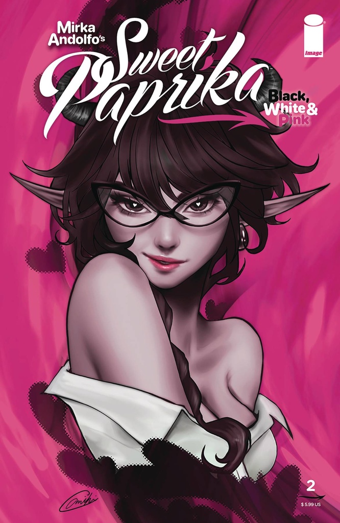 Sweet Paprika: Black, White & Pink #2 (Cover C Miki Okazaki)