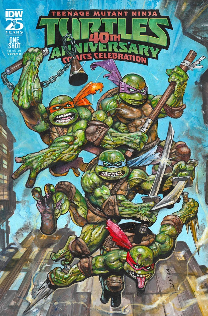 Teenage Mutant Ninja Turtles 40th Anniversary Comics Celebration #1 (Cover B Simon Bisley)