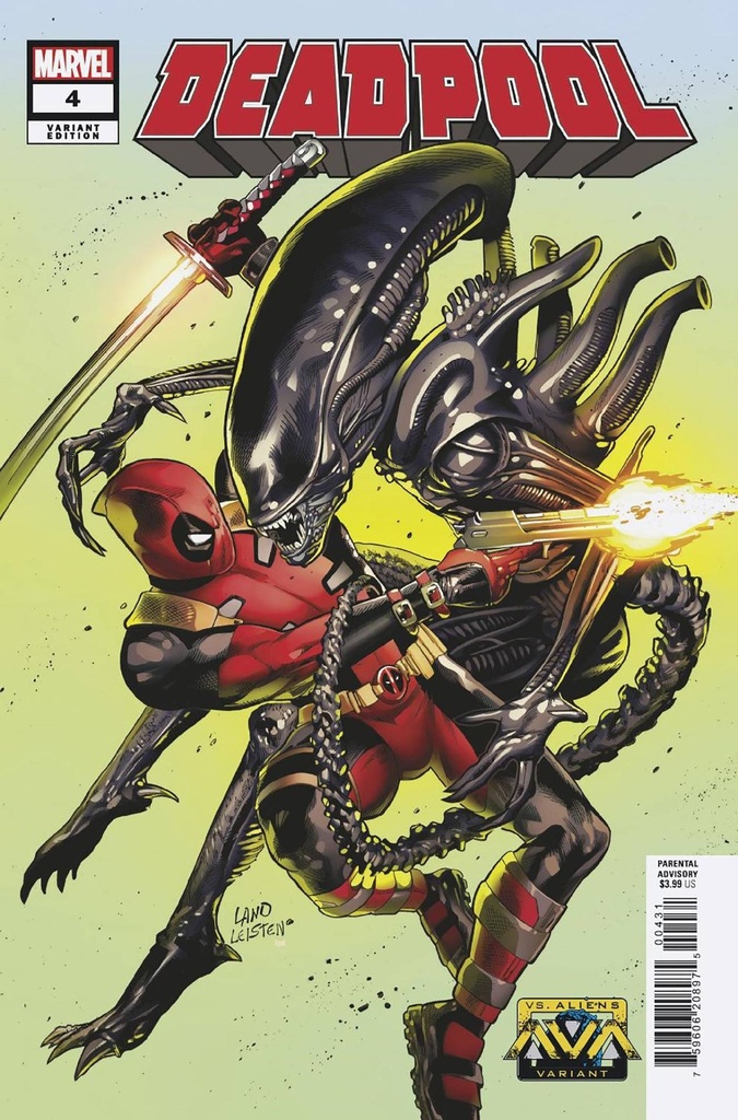 Deadpool #4 (Greg Land Marvel vs. Alien Variant)