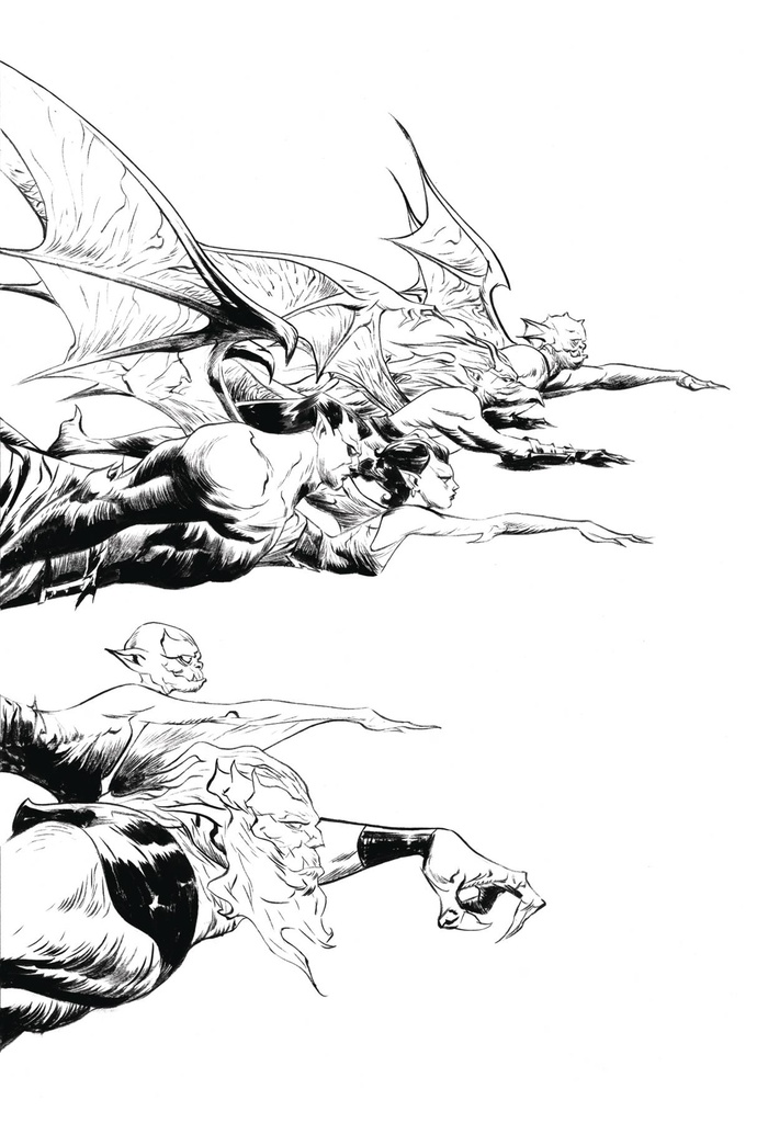 Gargoyles: Quest #1 (Dynamite Exclusive Line Art Virgin Variant Signed By Jae Lee)