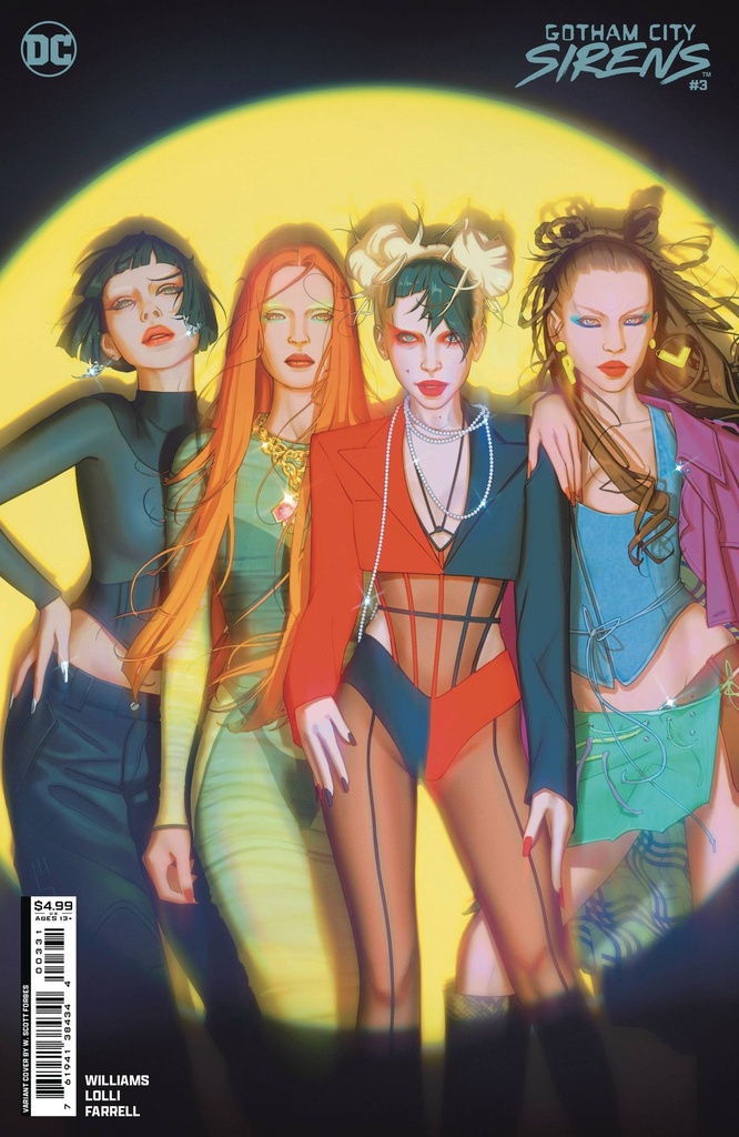 Gotham City Sirens #3 of 4 (Cover B W Scott Forbes Card Stock Variant)