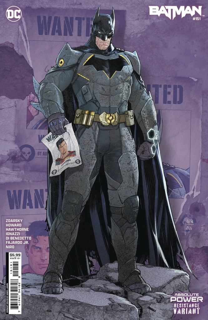 Batman #151 (Cover F Mikel Janin Resistance Card Stock Variant)