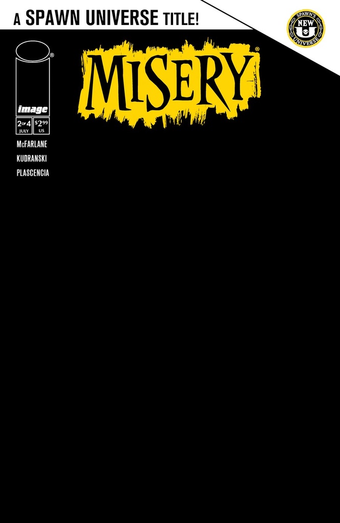 Misery #2 of 4 (Cover B Blank Sketch Variant)