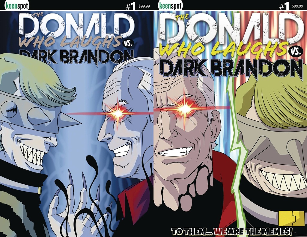 Donald Who Laughs vs. Dark Brandon #1 (Cover G Metal Flip Variant)