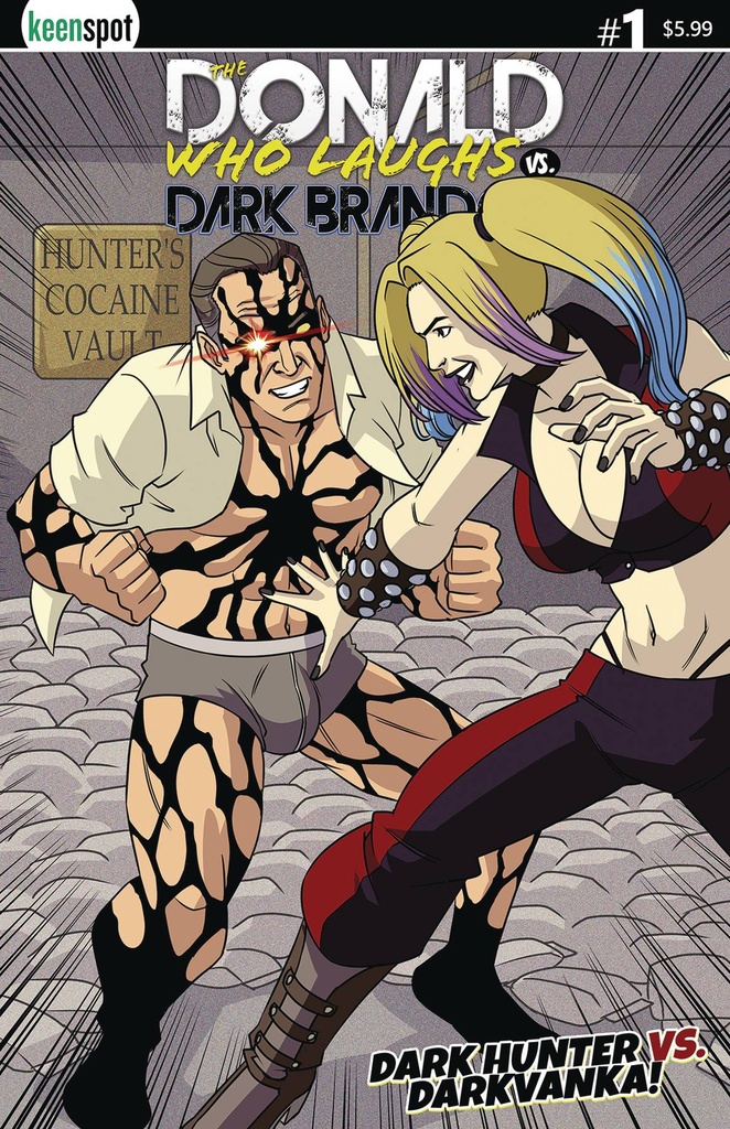 Donald Who Laughs vs. Dark Brandon #1 (Cover C Dark Hunter vs Dark Vanka Variant)