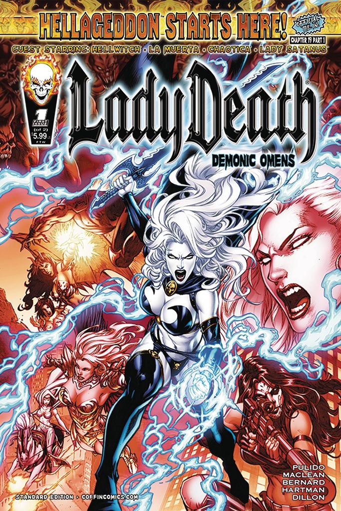 Lady Death: Demonic Omens #1 of 2 (Cover A Diego Bernard Standard Edition)