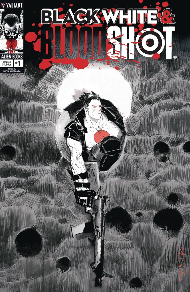 Black, White & Bloodshot #1 (Cover B Matias Bergara)